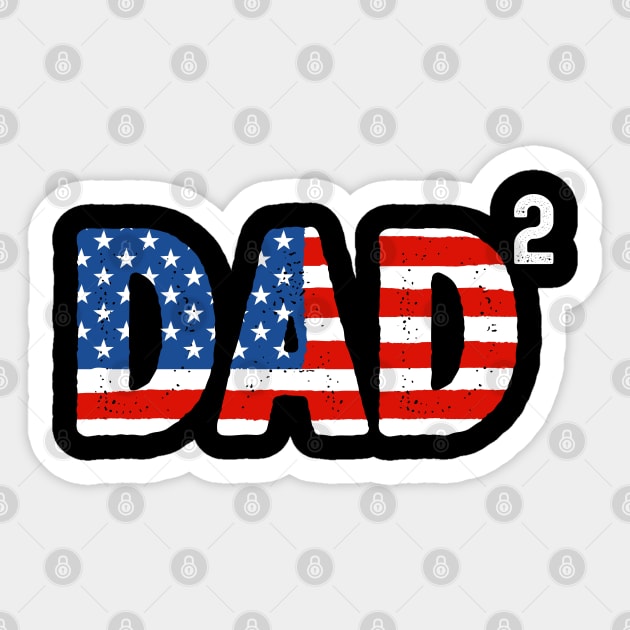 Father's Day 2021 Dad Of 2 Kids Happy Father's Day 2021 Sticker by Charaf Eddine